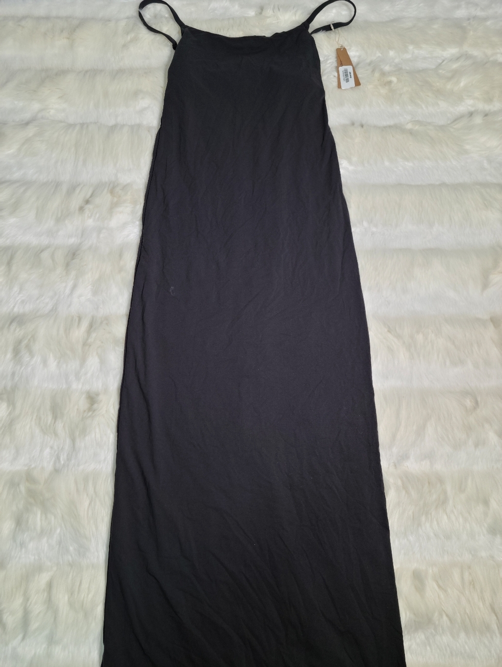 SKIMS Maternity Fits Everybody Slip Dress Black Onyx Women XS NEW
